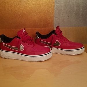 Mens Air Force Ones Sport Varsity Red size 10
